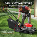 AMERISUN 53,3 cm 3-in-1 Rasenmäher – 144cc Benzin, Schubmäher mit Fangkorb