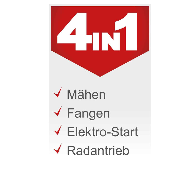 Scheppach MR196-61 Benzin-Rasentraktor – 61 cm Schnitt, 6,5 PS