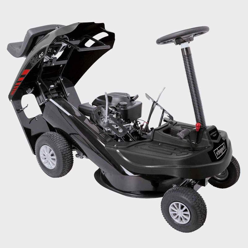Scheppach MR224-61 Benzin-Rasentraktor – 61 cm Schnitt, 6,8 PS, E-Start