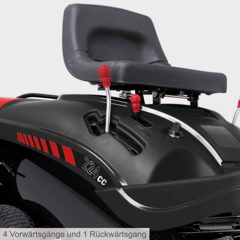 Scheppach MR224-61 Benzin-Rasentraktor – 61 cm Schnitt, 6,8 PS, E-Start