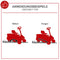 Scheppach MR196-61 Benzin-Rasentraktor – 61 cm Schnitt, 6,5 PS