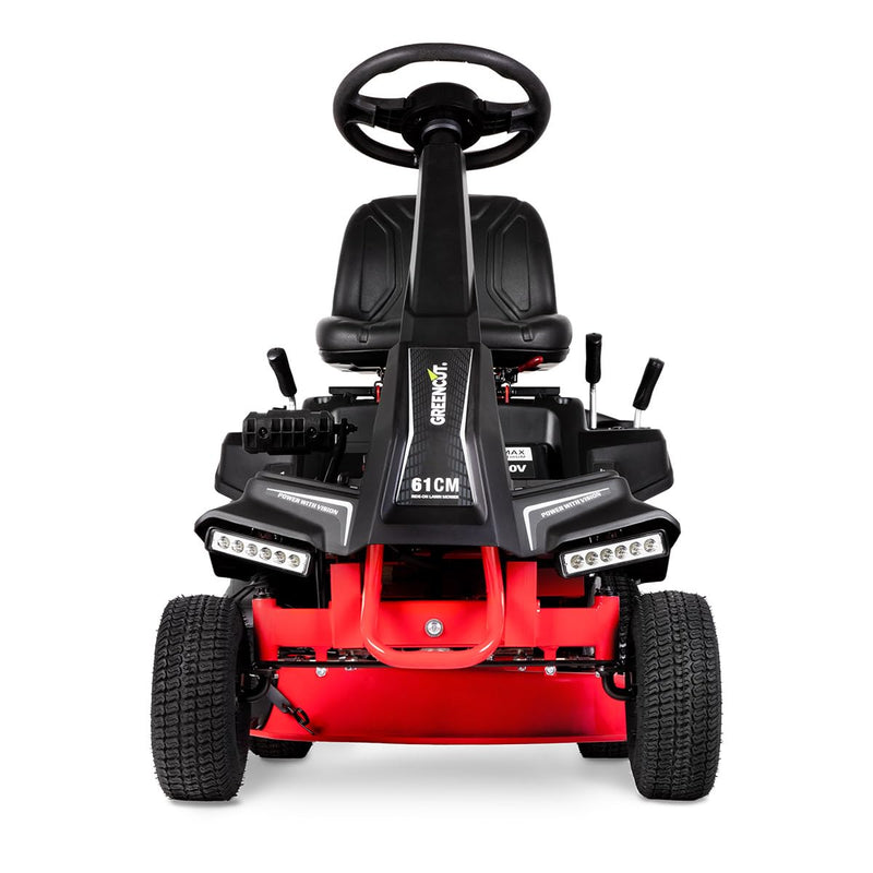 Greencut RLM610XE Benzin-Rasentraktor – 61 cm Schnitt, 5,9 PS, Elektrostart