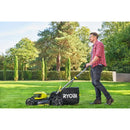 RYOBI 18V Akku-Rasenmäher – 46 cm Schnitt, Brushless, 2×5,0 Ah