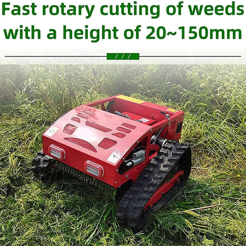 Mähroboter Benzin – 7,5 PS Viertakt, Raupenantrieb, Fernbedienung, bis 45° Steigung, für Bauernhof, Hausgarten & Obstgarten