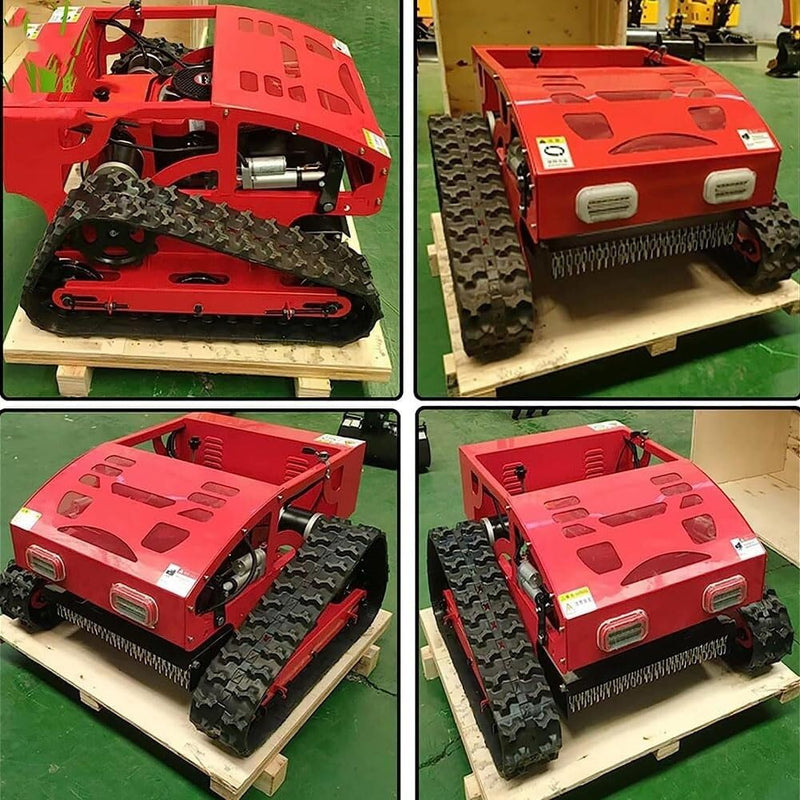 Mähroboter Benzin – 7,5 PS Viertakt, Raupenantrieb, Fernbedienung, bis 45° Steigung, für Bauernhof, Hausgarten & Obstgarten