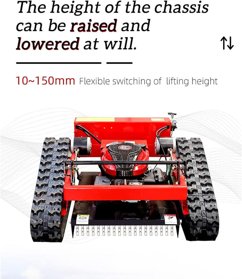 Smart Rasenmäher – 7,5 PS, Gas, Crawler, Fernbedienung, bis 30° Neigung