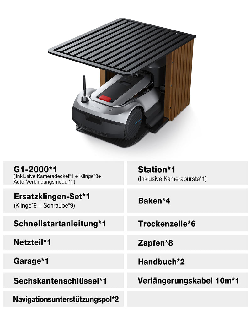 ECOVACS GOAT G1-2000 Mähroboter ohne Begrenzungskabel – bis 2000 m²
