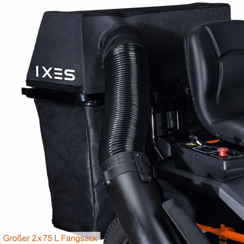 IXES IX-ERT-920E Akku-Aufsitzrasenmäher – 92 cm Schnitt, 48V Motor
