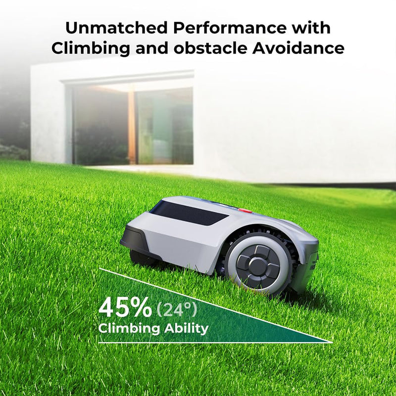 Mähroboter – bis 1000 m², Regensensor, automatische Ladestation, 45% Steigung