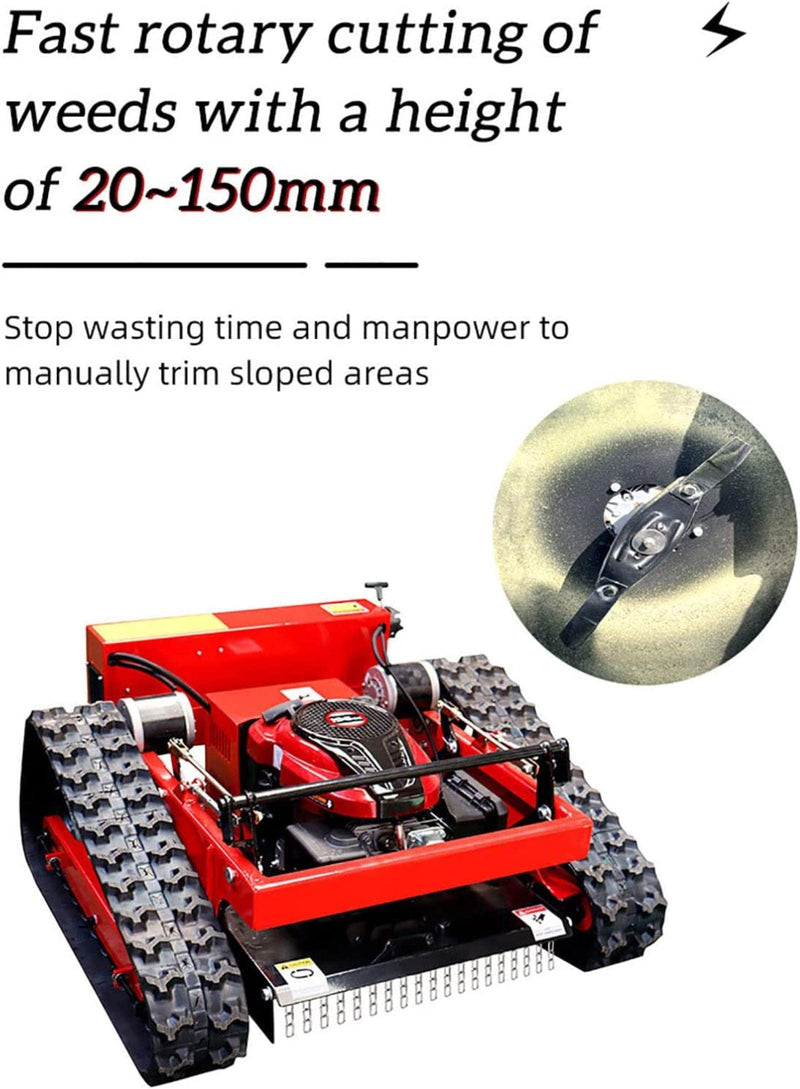 Smart Rasenmäher – 7,5 PS, Gas, Crawler, Fernbedienung, bis 30° Neigung