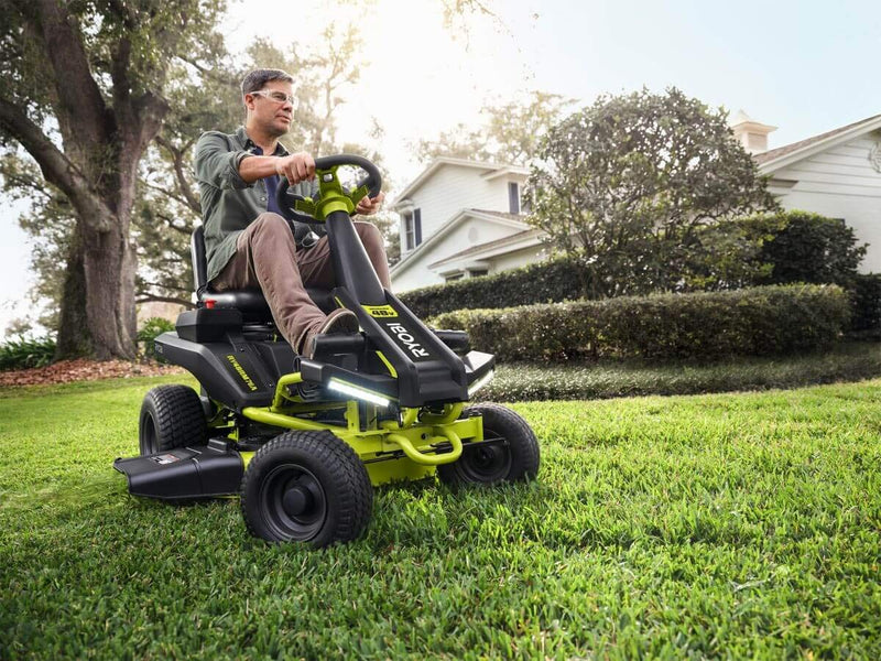 Ryobi RY48RM76A Akku-Aufsitzrasenmäher – 76 cm Schnitt, 48V, Mulchfunktion