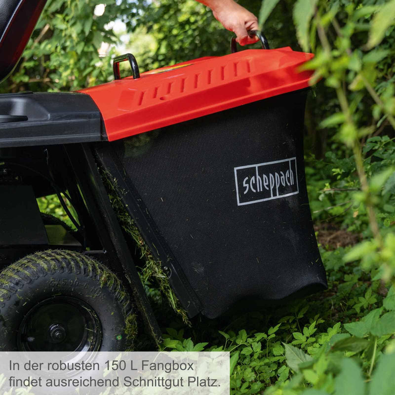 Scheppach MR230-61 Benzin-Rasentraktor – 61 cm Schnitt, 6 PS, E-Start