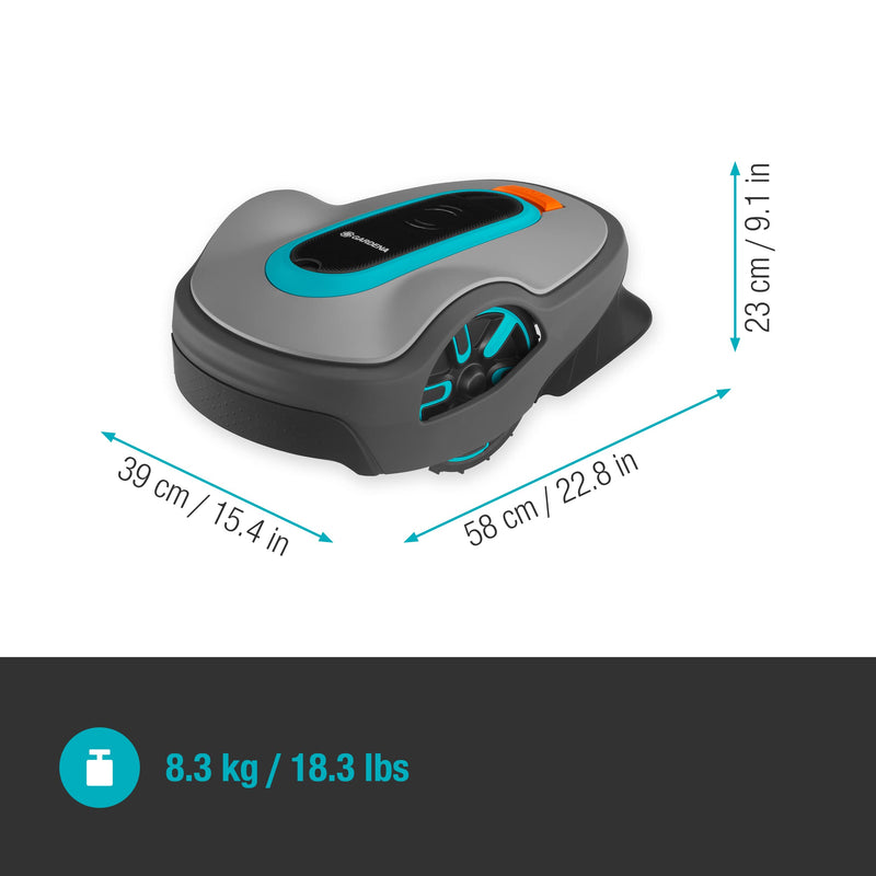 Gardena SILENO life Mähroboter – bis 1000 m², Bluetooth-App, sehr leise, Easy-Passage