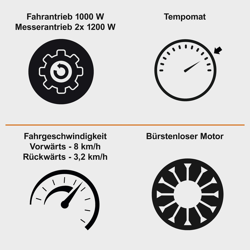 IXES IX-ERT-920E Akku-Aufsitzrasenmäher – 92 cm Schnitt, 48V Motor