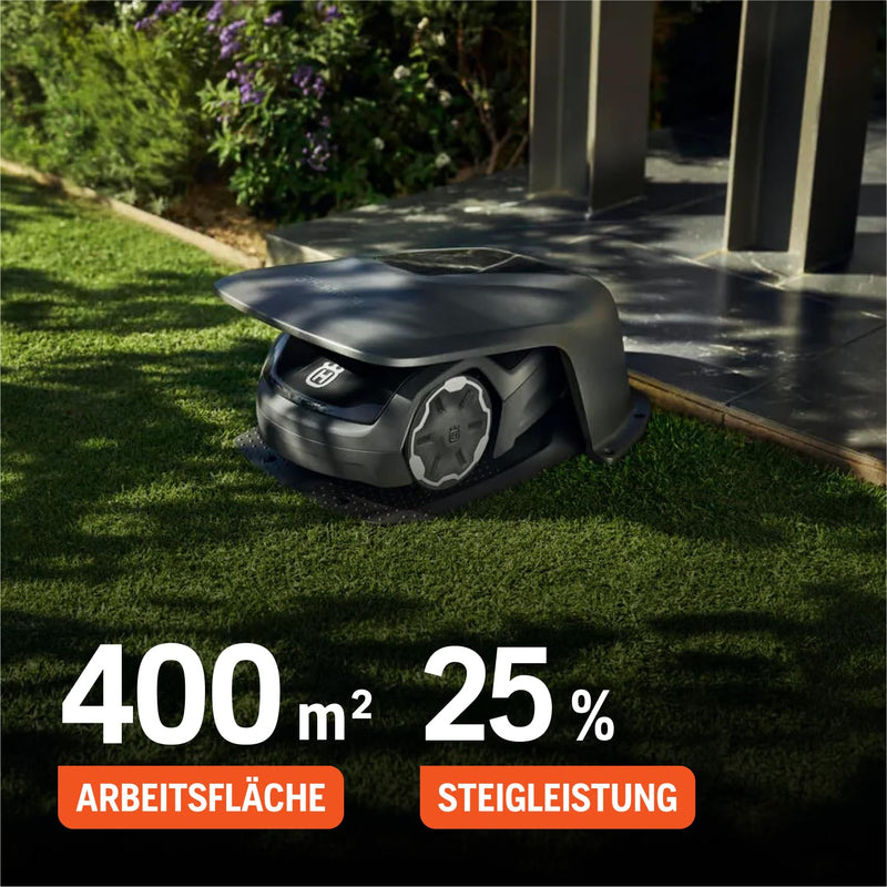 Husqvarna Automower Aspire R4 – Mähroboter für 400 m², App-Steuerung