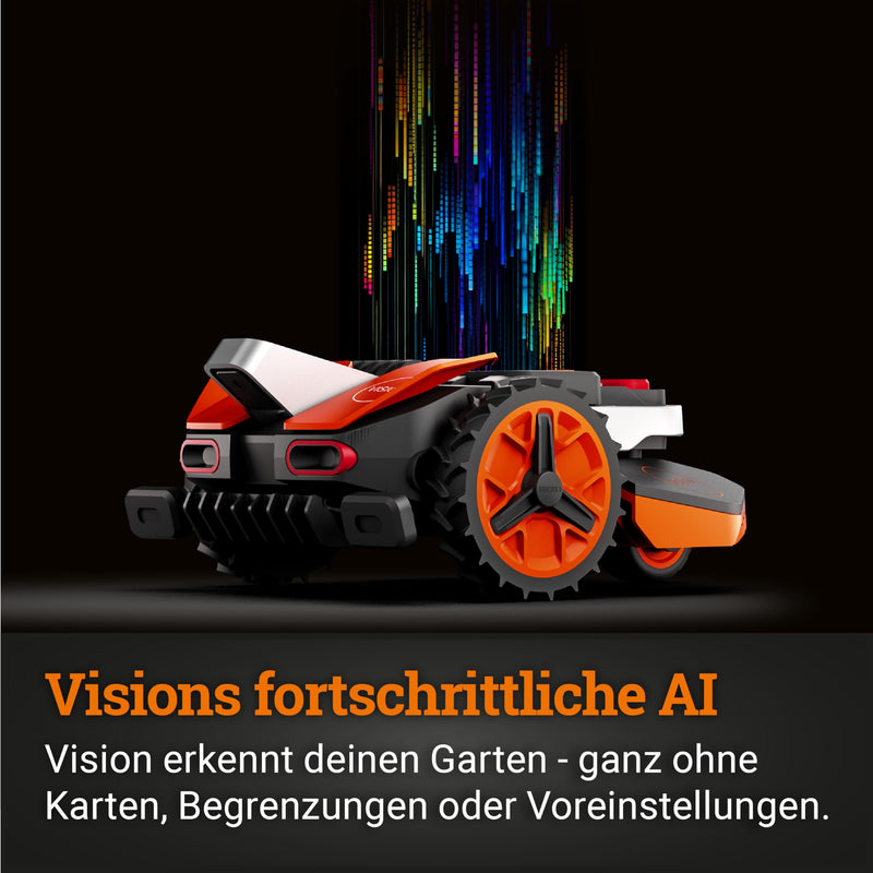 WORX Landroid Vision M600 WR206E.1 – Mähroboter bis 600 m², ohne Begrenzungskabel, KI-Hindernisvermeidung
