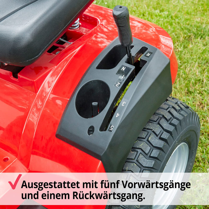 HECHT 12 PS Rasentraktor – 98 cm Schnitt, Benzin Aufsitzmäher