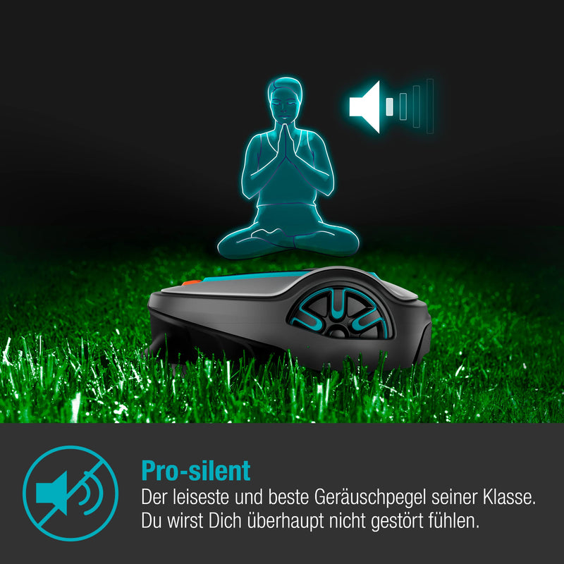 Gardena SILENO life Mähroboter – bis 1000 m², Bluetooth-App, sehr leise, Easy-Passage
