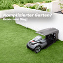 Terramow V1000 Mähroboter – bis 1200 m², ohne Begrenzungskabel, KI-Hinderniserkennung