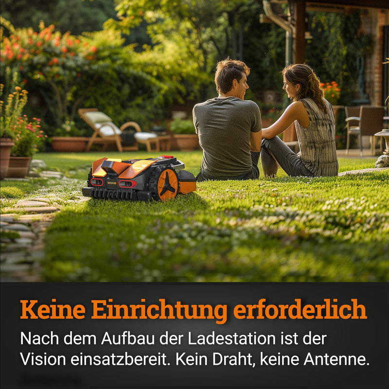 WORX Landroid Vision M600 WR206E.1 – Mähroboter bis 600 m², ohne Begrenzungskabel, KI-Hindernisvermeidung
